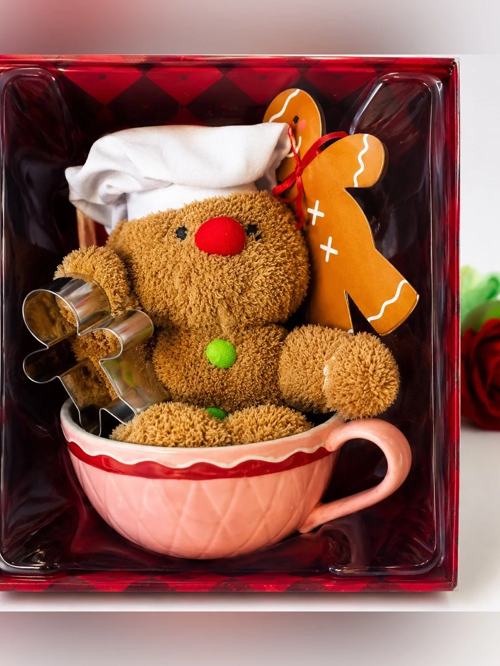 Russ Ginger in the Kitchen Latte Mug Gift Set NIB Gingerbread Chef